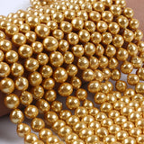12-13mm Golden Natural Freshwater Pearl South Sea Pearl Dyed Beads for Necklace