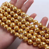 12-13mm Golden Natural Freshwater Pearl South Sea Pearl Dyed Beads for Necklace