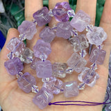 12-13mm Amethyst Amazonite Mixed Stone Beads 15'' DIY Loose Beads