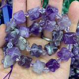 12-13mm Lemon Quartz Aventurine Amethyst Beads 15'' DIY Loose Beads