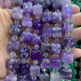 12-13mm Lemon Quartz Aventurine Amethyst Beads 15'' DIY Loose Beads