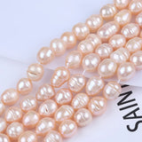 12-13mm Oval Natural Pearl Beads Freshwater Punched Pearl Beads