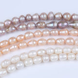 12-13mm Oval Natural Pearl Beads Freshwater Punched Pearl Beads