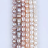 12-13mm Oval Natural Pearl Beads Freshwater Punched Pearl Beads