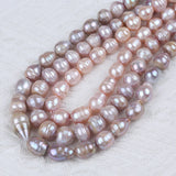 12-13mm Oval Natural Pearl Beads Freshwater Punched Pearl Beads