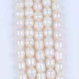 12-13mm Oval Natural Pearl Beads Freshwater Punched Pearl Beads