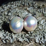 Baroque Pearl Earrings 18k Ear Stud Party Dangle Gift Wedding Aurora Women