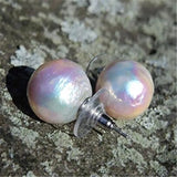 Baroque Pearl Earrings 18k Ear Stud Party Dangle Gift Wedding Aurora Women