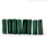 Tube Column Green Malachite Beads 15'' for Jewelry Making Bracelets