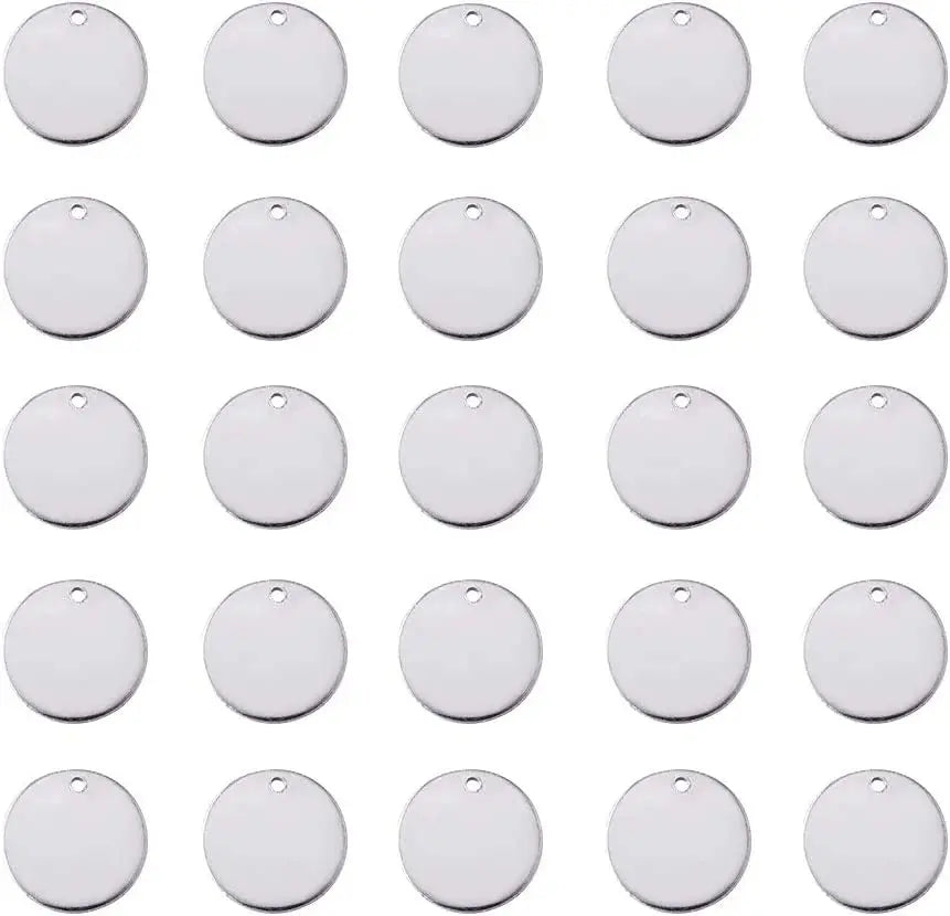 Stainless Steel Stamping Blanks 50PCS for DIY Craft Bracelet Earring