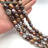 Mixed Freshwater Pearl DIY Beads Strand, Irregular Shape, 27pcs/Lot, No Kernel
