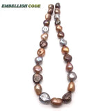 Mixed Freshwater Pearl DIY Beads Strand, Irregular Shape, 27pcs/Lot, No Kernel
