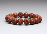 12-14mm Old Polish Rudraksha seeds Amulet Bracelet