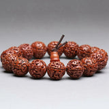 12-14mm Old Polish Rudraksha seeds Amulet Bracelet