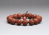 12-14mm Old Polish Rudraksha seeds Amulet Bracelet