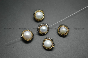 12~14mm Crystal Pearl Spacer Loose Beads for Jewelry Making