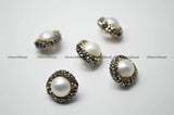 12~14mm Crystal Pearl Spacer Loose Beads for Jewelry Making
