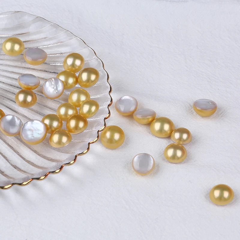 12-14mm Mabe Pearl Loose Beads for Jewelry Making AA