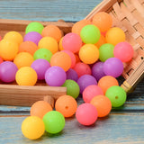 50pcs Food Silicone Ball Glitter Powder Baby Beads DIY