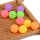 50pcs Food Silicone Ball Glitter Powder Baby Beads DIY