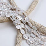 B Coin Freshwater Pearl Loose Pearl Strand 12x15mm Promotion Beads