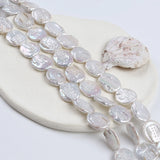 12*15mm B Coin Freshwater Pearl Loose Pearl Strand Promotion Beads