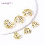 18K Plated Brass Filigree Bead Cap Large Beads Caps