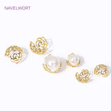 18K Plated Brass Filigree Bead Cap Large Beads Caps