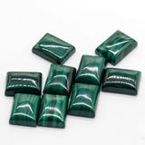 Natural Malachite Convex Square Ring Face Bulk Gem Jewelry Pendant
