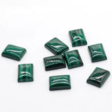Natural Malachite Convex Square Ring Face Bulk Gem Jewelry Pendant