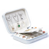 Portable Leather Jewelry Box Travel Storage Case Organizer