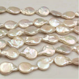 12*17MM 10Pcs Water Drop Baroque AA Natural Freshwater Pearl Charms