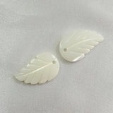 20Pcs Leaf Shape Natural Pearl Sea Shell Bead Pendants Jewelry Charms