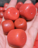 12-20mm Coral Gemstone Drum Loose Beads Jewelry Red Corals Gift