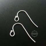 925 Sterling Silver Earrings Hoop DIY Jewelry Findings Supplies