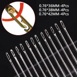 36pcs Self Threading Needle Sewing Stainless Steel DIY Jewelry