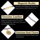 12-24 Inch Thin Braided Leather Cord Necklace With Conch Pendant