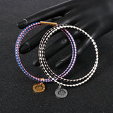 12-24 Inch Thin Braided Leather Cord Necklace With Conch Pendant