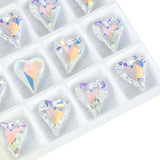 Crystal Heart Pendant Glass Beads for Jewelry Making DIY Earrings Necklace