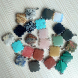 12/24PCS Multilayer Cross Stone Necklace Chakra Pendant for Women