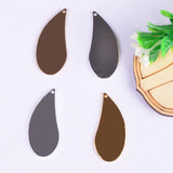 50pcs Copper Silver Drop Blank Stamp Charms for Necklace Pendant DIY Jewelry