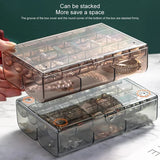 Double Layer Jewelry Box Waterproof Earring Necklace Storage Organizer