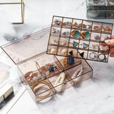 Double Layer Jewelry Box Waterproof Earring Necklace Storage Organizer