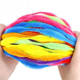 12*300mm Plush Stick Chenille Pipe Cleaners Kids Puzzle DIY Supplies