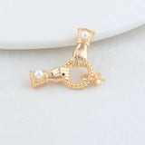 14K Brass Charms Pendants Connecter Necklace Bracelet Jewelry Making
