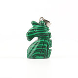 Natural Stone Unicorn Pendant Malachite Turquoise Opal Aventurine Healing