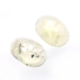 12.56ct Prehnite Fancy Rose Cut Gemstone
