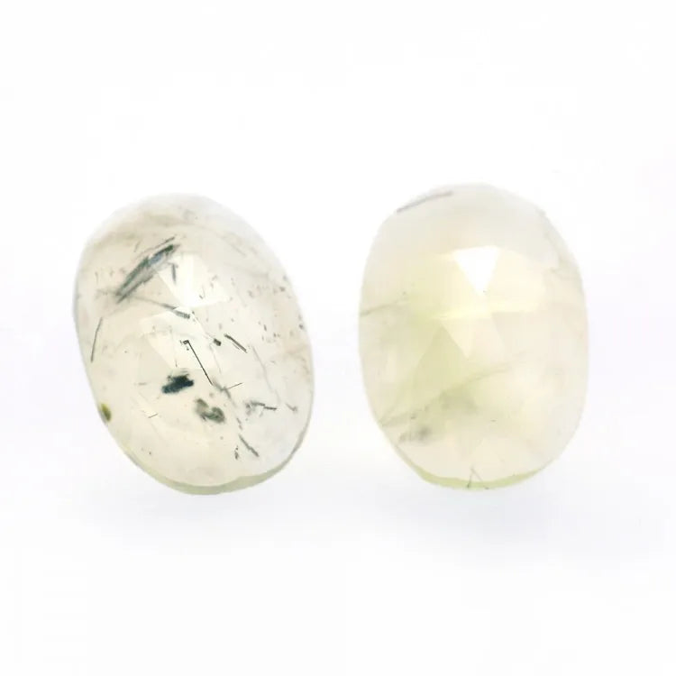 12.56ct Prehnite Fancy Rose Cut Gemstone