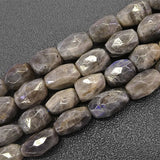 Gray Labradorite Beads 15'' Natural Stone DIY Jewelry Making Trinket