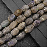 Gray Labradorite Beads 15'' Natural Stone DIY Jewelry Making Trinket